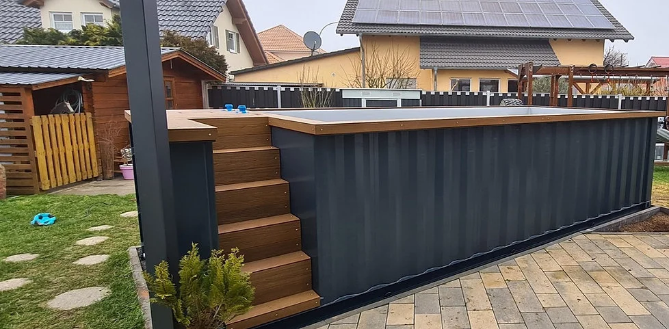 Piscina contenedor de 6,2 m x 2,5 m