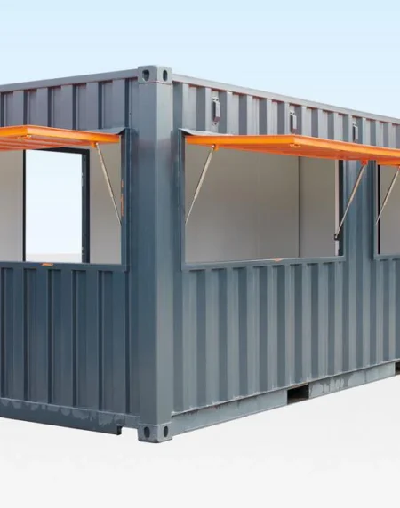 Contenedor bar de 20 pies con frontal abatible