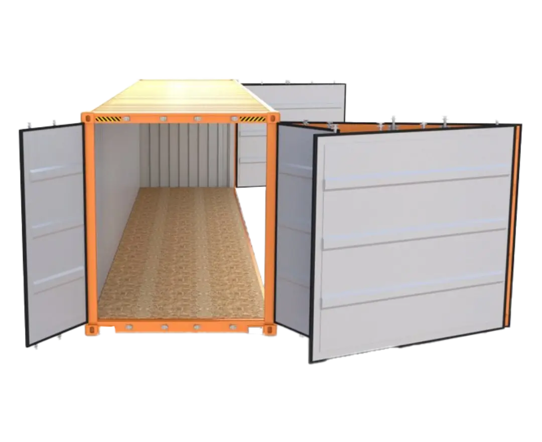 Container con abertura lateral 40pies HC Open Side con 2 puertas - Imagen 5