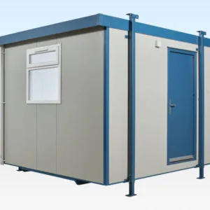 Cabina de aseo de acero 2+1 – 12×9 pies - Imagen 4