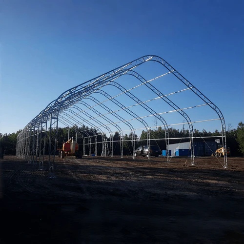 Nave doble armazón 30'x40'x20' – Gran altura industrial - Imagen 4