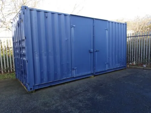 Contenedor marítimo de 20 pies con puertas laterales adicionales – 20′ x 8.5′ - Imagen 2