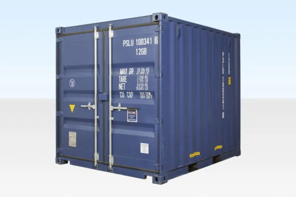 Contenedor marítimo 10 pies x 8 pies – Nuevo (One Trip) Azul