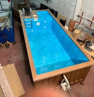 Piscina contenedor de 20 pies para jardines y chalets