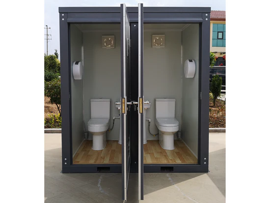 Palo de aseo portátil – 2 cabinas privadas - Imagen 5