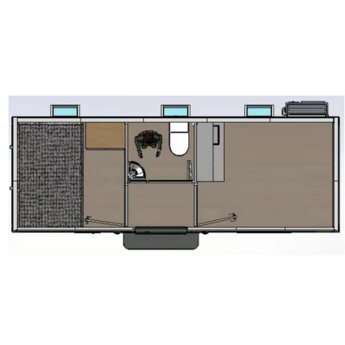 Oficina 7'x20' con dormitorio – Trabajo y descanso en obra - Imagen 8