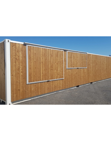 Contenedor bar de 40 pies revestido en madera