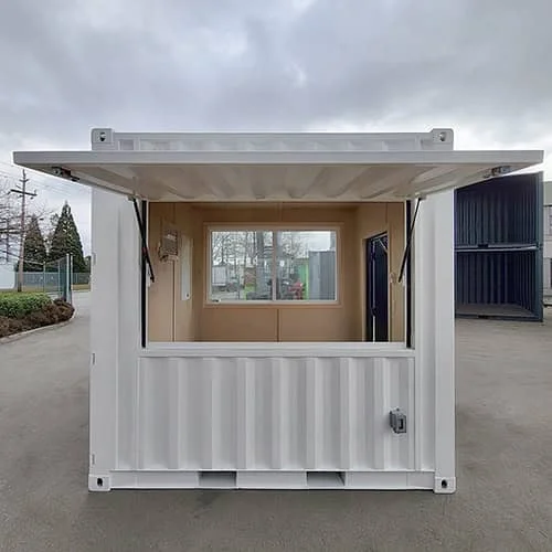 Contenedor cafetería de 10 pies – Nuevo, acabado blanco - Imagen 2